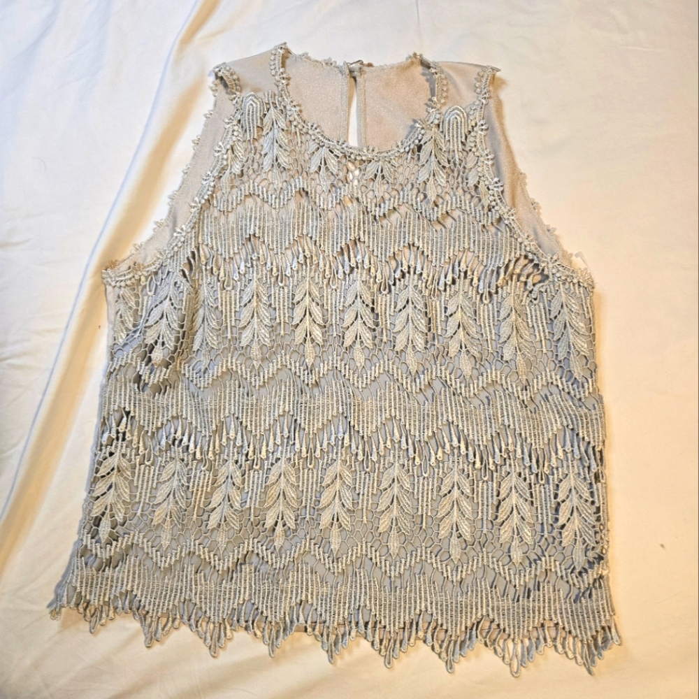 Neiman Marcus Vintage Lace Tank Top